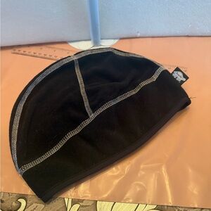 Stylish Black Beanie with Contrast Stitching